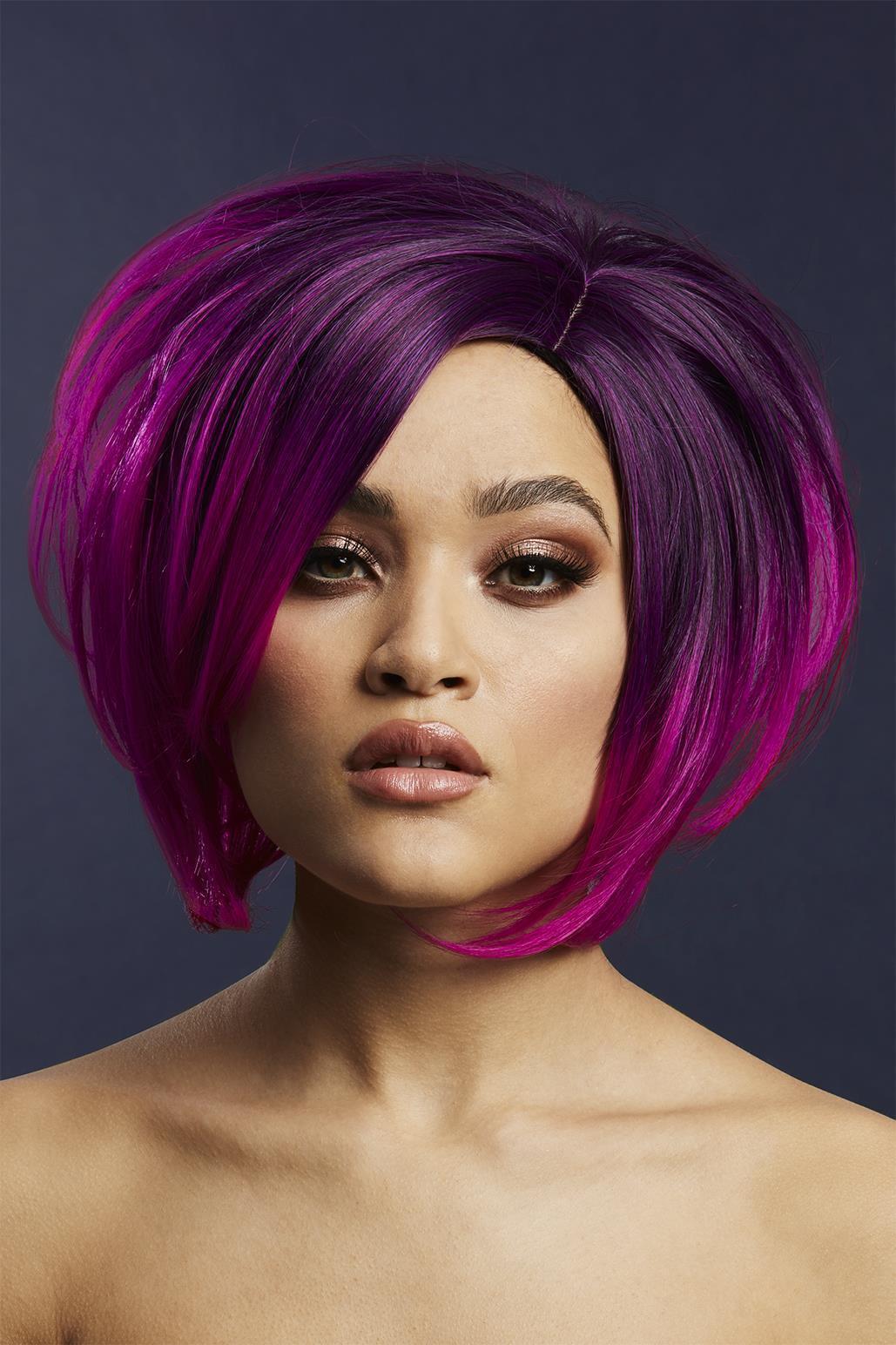 Fever Savanna Wig | Purple-Wigs-Fever-Purple-O/S-SEXYSHOES.COM
