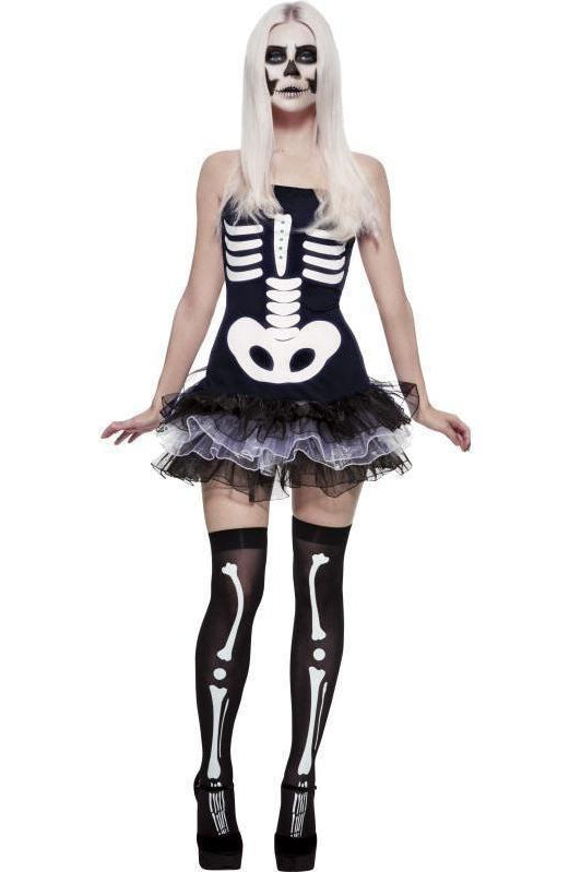 Fever Skeleton Costume | Black-Fever-Black-Zombie Costumes-SEXYSHOES.COM