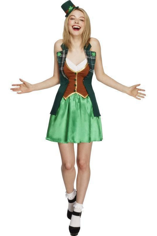 Fever St Patricks Costume with Jacket | Green-Fever-Green-Holiday Costumes-SEXYSHOES.COM