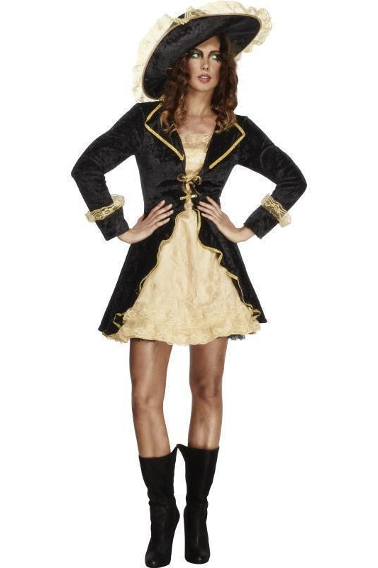 Fever Swashbuckler Costume | Black-Fever-Black-Pirate Costumes-SEXYSHOES.COM