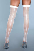 Fishnet Back Seam Thigh Highs