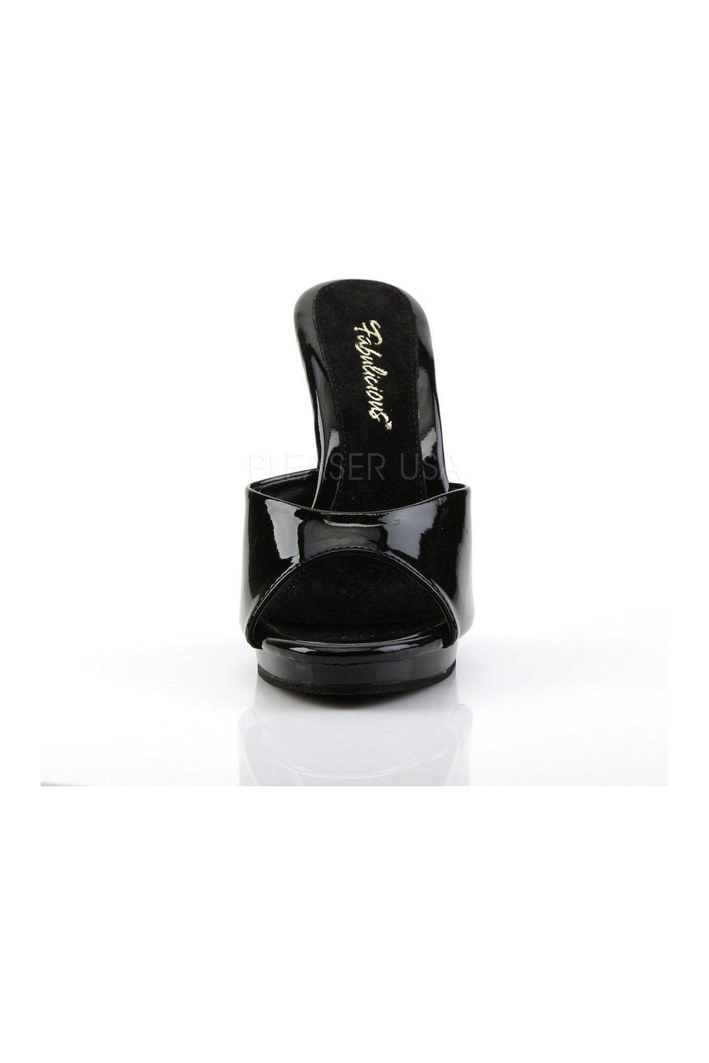 Fabulicious FLAIR-401-2 Platform Slide in Black Patent