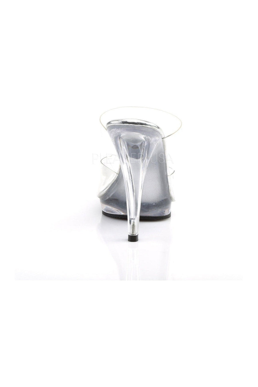 Fabulicious FLAIR-402 Platform Slide in Clear Vinyl