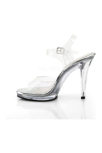 Fabulicious FLAIR-408 Sandal in Clear Vinyl