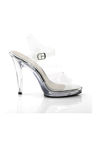 Fabulicious FLAIR-408 Sandal in Clear Vinyl