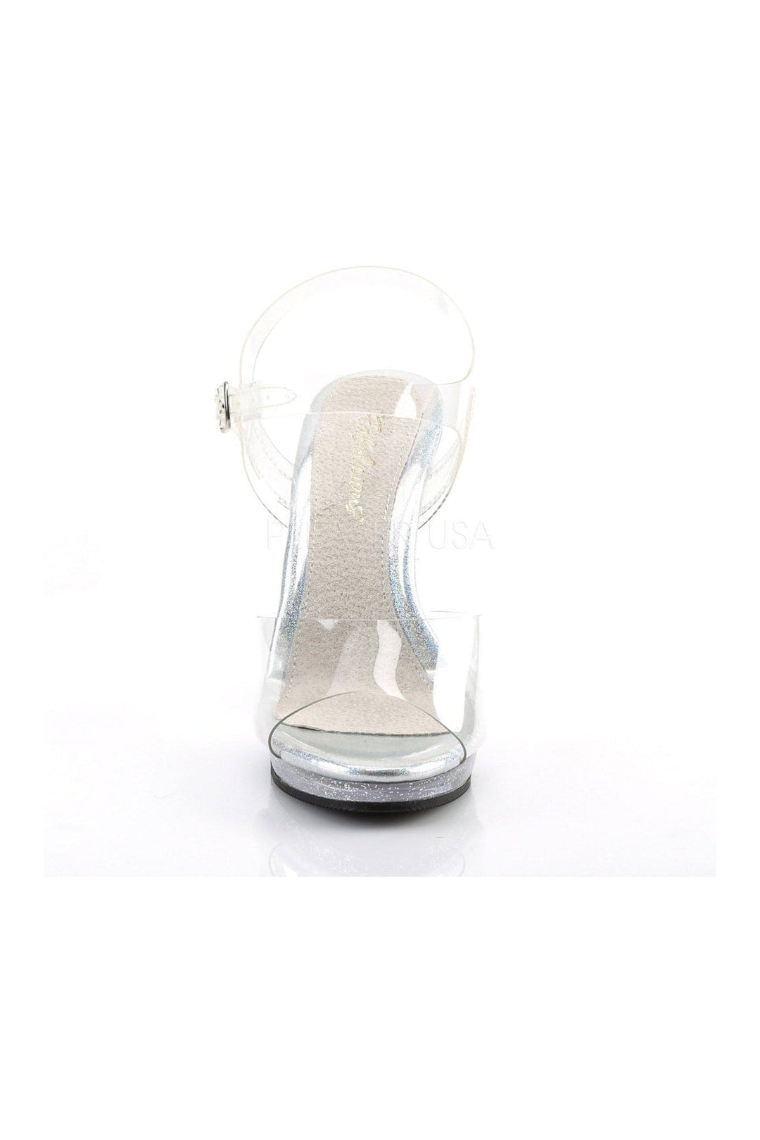 FLAIR-408MG Sandal | Clear Vinyl-Fabulicious-Sandals-SEXYSHOES.COM