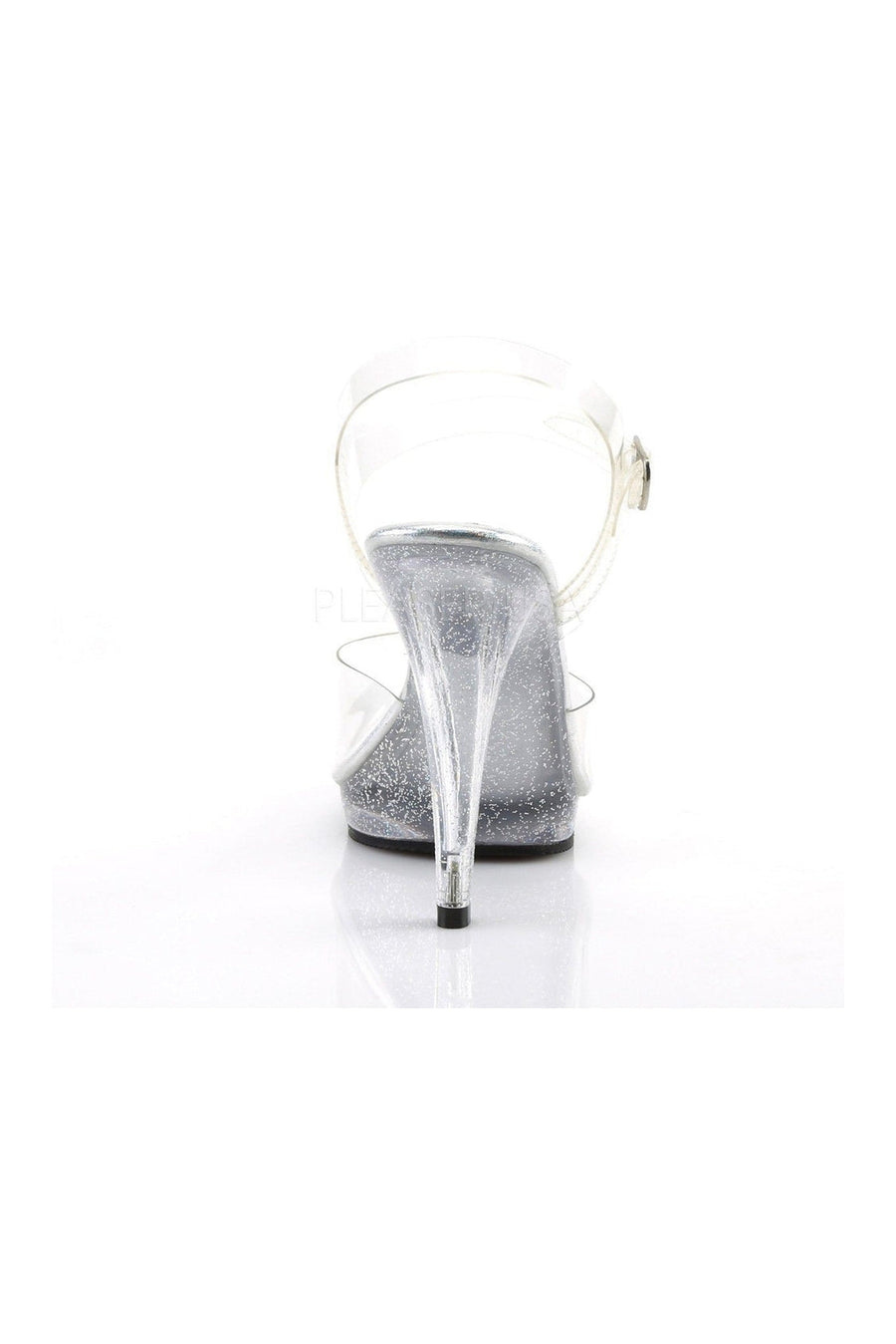 Fabulicious FLAIR-408MG Sandal in Clear Vinyl