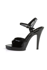 Fabulicious FLAIR-409 Sandal in Black Patent
