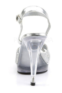 Fabulicious FLAIR-419(G) Sandal in Clear Glitter