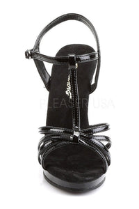 Fabulicious FLAIR-420 Sandal in Black Patent