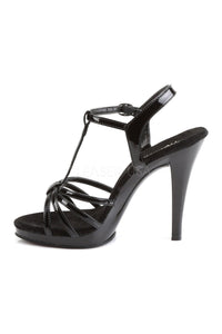 Fabulicious FLAIR-420 Sandal in Black Patent