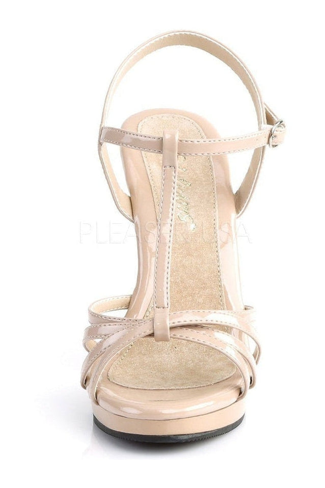 Fabulicious FLAIR-420 Sandal in Nude Patent