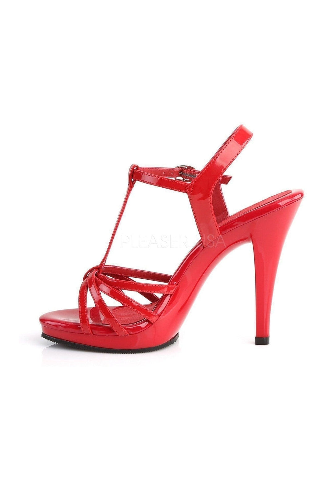 Fabulicious FLAIR-420 Sandal in Red Patent