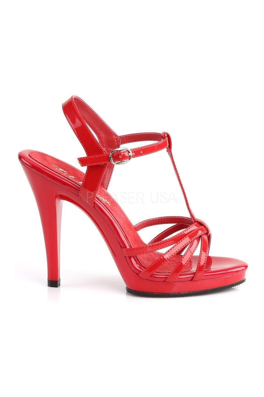 Fabulicious FLAIR-420 Sandal in Red Patent