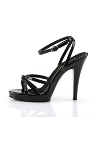 Fabulicious FLAIR-436 Sandal in Black Patent