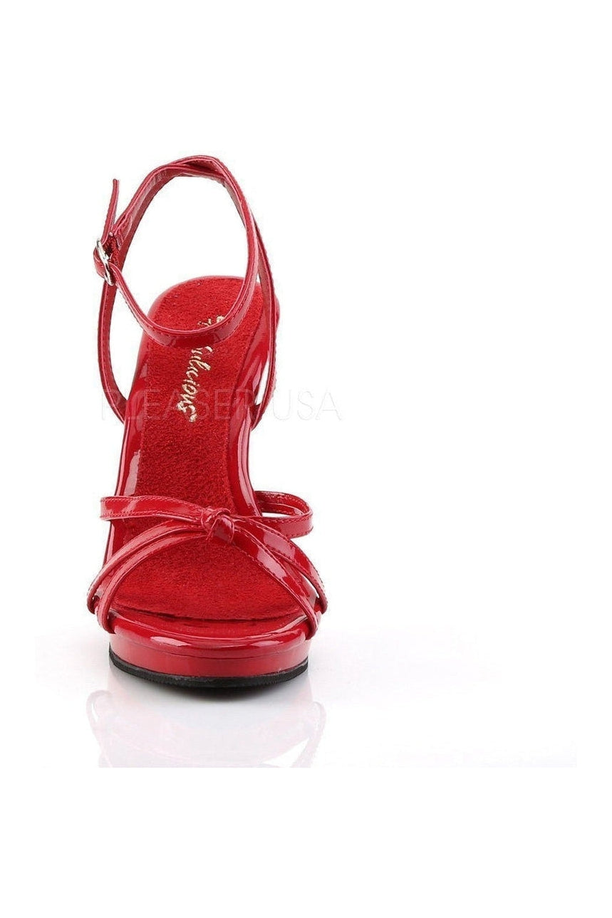 Fabulicious FLAIR-436 Sandal in Red Patent