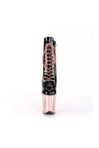 Pleaser FLAMINGO-1020 Platform Ankle Boot in Black Patent