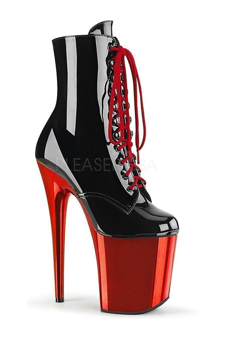 Pleaser Black Ankle Boots Platform Stripper Shoes | Buy at Sexyshoes.com