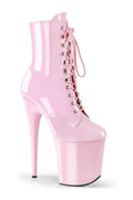FLAMINGO-1020 Platform Ankle Boot | Pink Patent