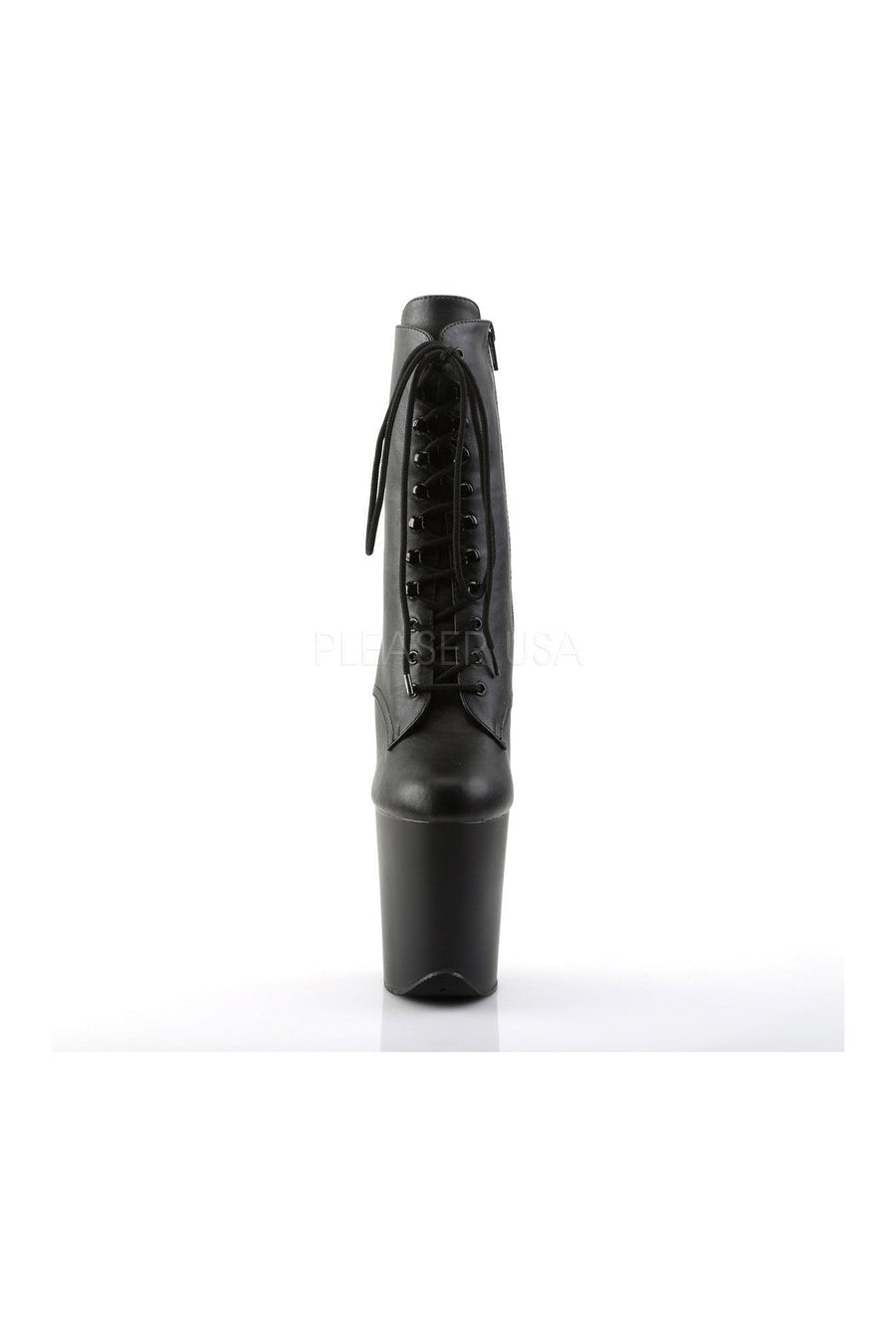 Pleaser FLAMINGO-1020 Platform Boot in Black Faux Leather