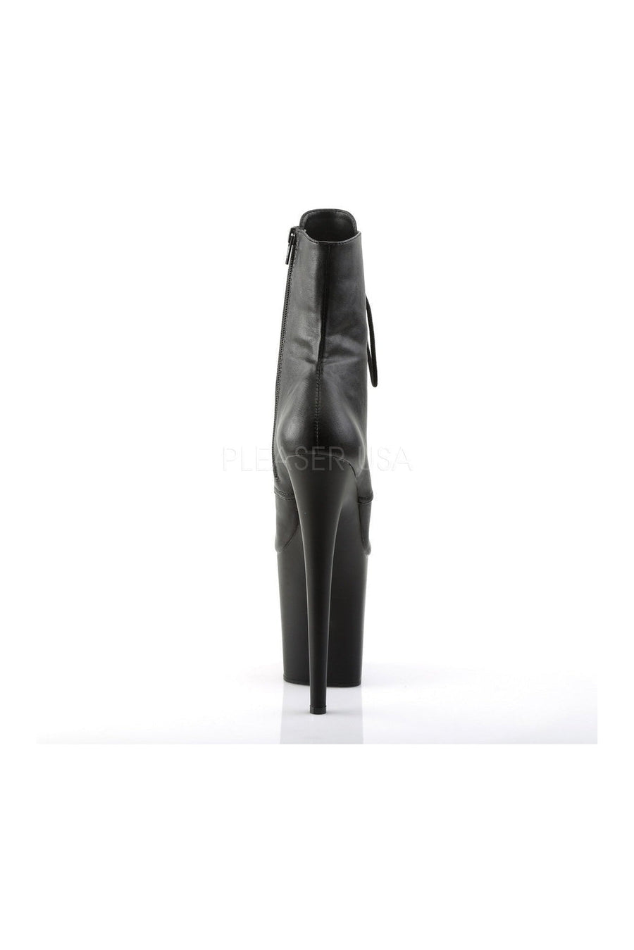 Pleaser FLAMINGO-1020 Platform Boot in Black Faux Leather