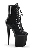 FLAMINGO-1020 Platform Boot  | Black Patent