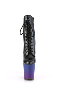 Pleaser FLAMINGO-1020BP Exotic Boot in Black Faux Leather