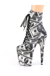 Pleaser FLAMINGO-1020DP Exotic Boot in Black Fabric