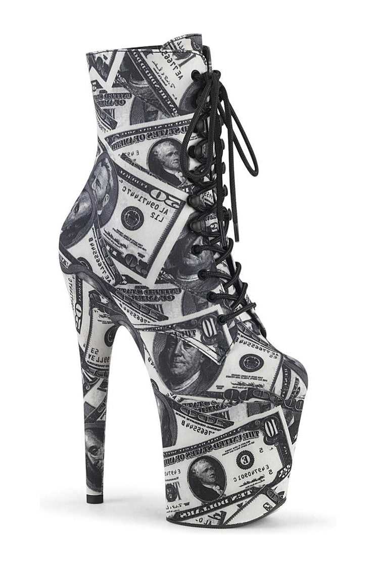 Pleaser FLAMINGO-1020DP Exotic Boot in Black Fabric from SexyShoes.com