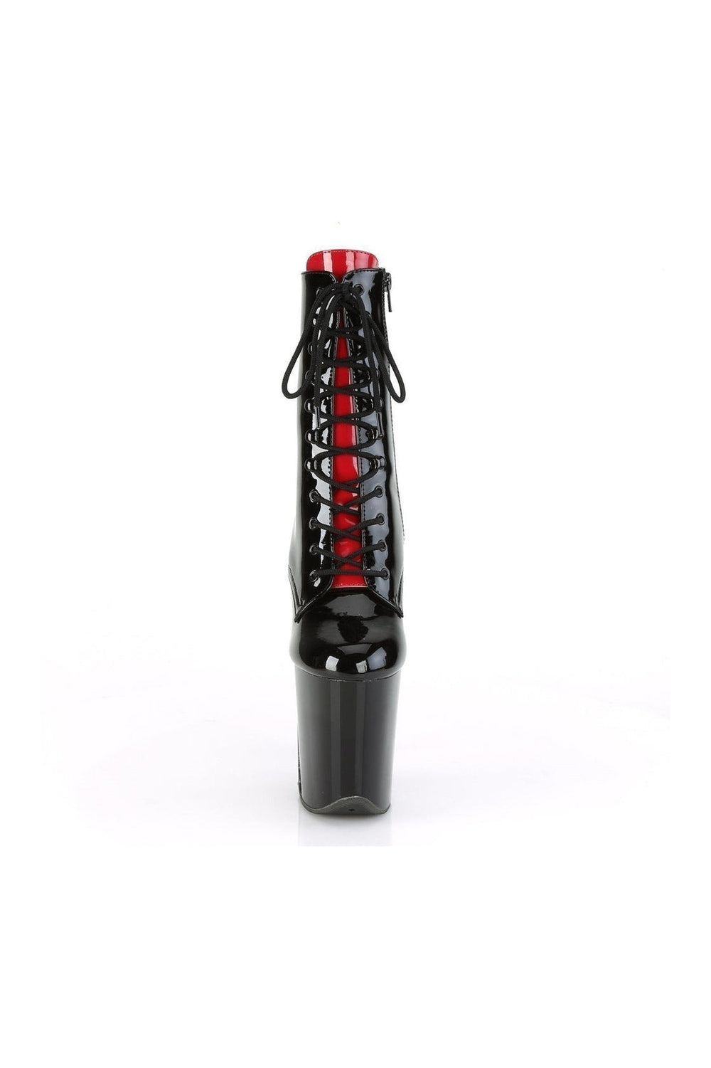 FLAMINGO-1020FH Stripper Boot | Black Patent-Pleaser