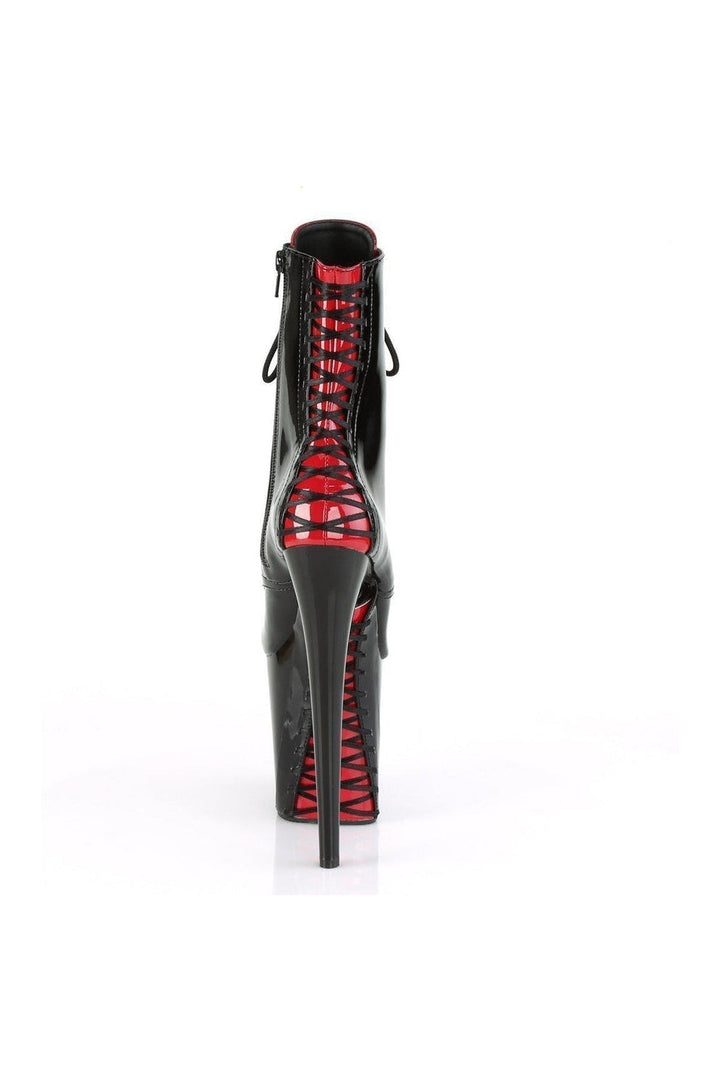 FLAMINGO-1020FH Stripper Boot | Black Patent-Pleaser