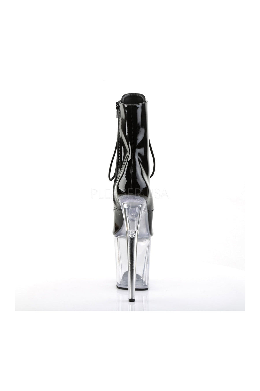 Pleaser FLAMINGO-1021 Platform Boot in Black Patent