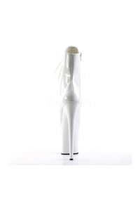 Pleaser FLAMINGO-1021 Platform Boot in White Patent