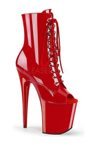 Pleaser FLAMINGO-1021 Exotic Platform Sandal in Red Patent from SexyShoes.com