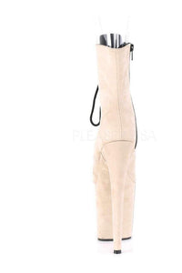 Pleaser FLAMINGO-1021FS Platform Ankle Boot in Nude Faux Leather