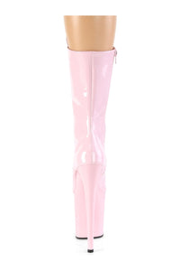 Pleaser FLAMINGO-1050 Exotic Boot in Pink Patent