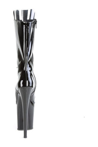 Pleaser FLAMINGO-1051 Exotic Boot in Black Patent