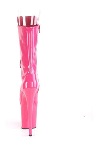Pleaser FLAMINGO-1051 Exotic Boot in Fuchsia Patent