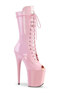 Pleaser FLAMINGO-1051 Exotic Boot in Pink Patent from SexyShoes.com
