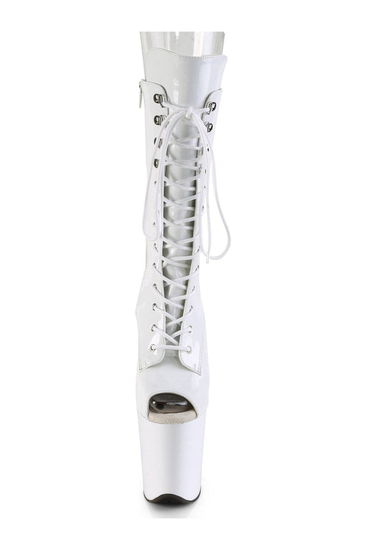 FLAMINGO-1051 Exotic Boot | White Patent