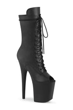 FLAMINGO-1051WR Exotic Boot | Black Faux Leather