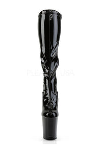Pleaser FLAMINGO-2000 Platform Boot in Black Patent