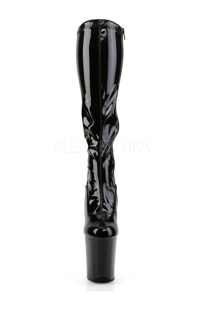 FLAMINGO-2000 Platform Boot  | Black Patent