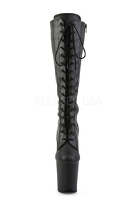 Pleaser FLAMINGO-2023 Platform Boot in Black Faux Leather