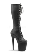 FLAMINGO-2023 Platform Boot  | Black Faux Leather