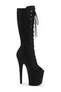 FLAMINGO-2051FS Exotic Boot | Black Faux Suede