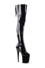 FLAMINGO-3063 Platform Boot  | Black Patent