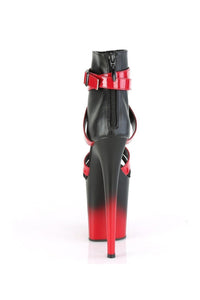 Pleaser FLAMINGO-800-15 Sandal in Black Faux Leather