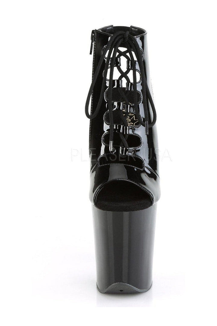 FLAMINGO-800-20 Platform Ankle Boot | Black Patent