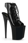 FLAMINGO-800-20 Platform Ankle Boot | Black Patent
